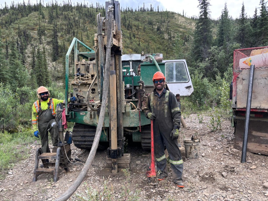 Placer gold drill sampling